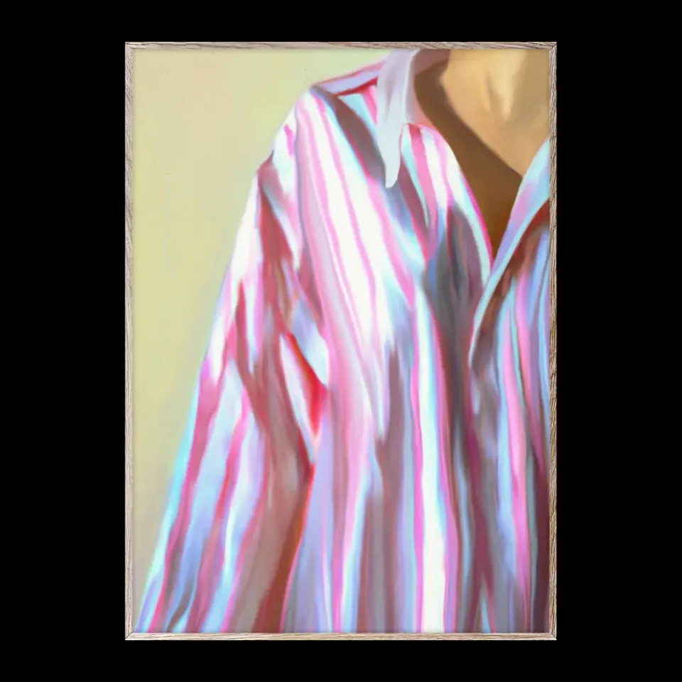 Online Paper Collective Póster Dad Shirt, 30x40 cm RosaBlanco