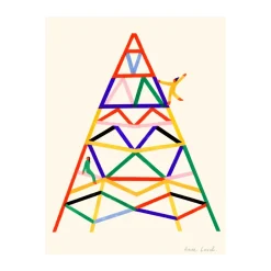 New Paper Collective Póster Escalader, 50x70 cm Multi