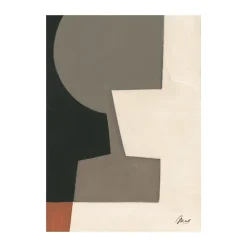 Best Paper Collective Póster Evoke, 50x70 cm NegroMarrónBeigeNaranja