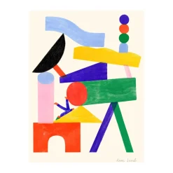 New Paper Collective Póster Jouer, 50x70 cm Multi