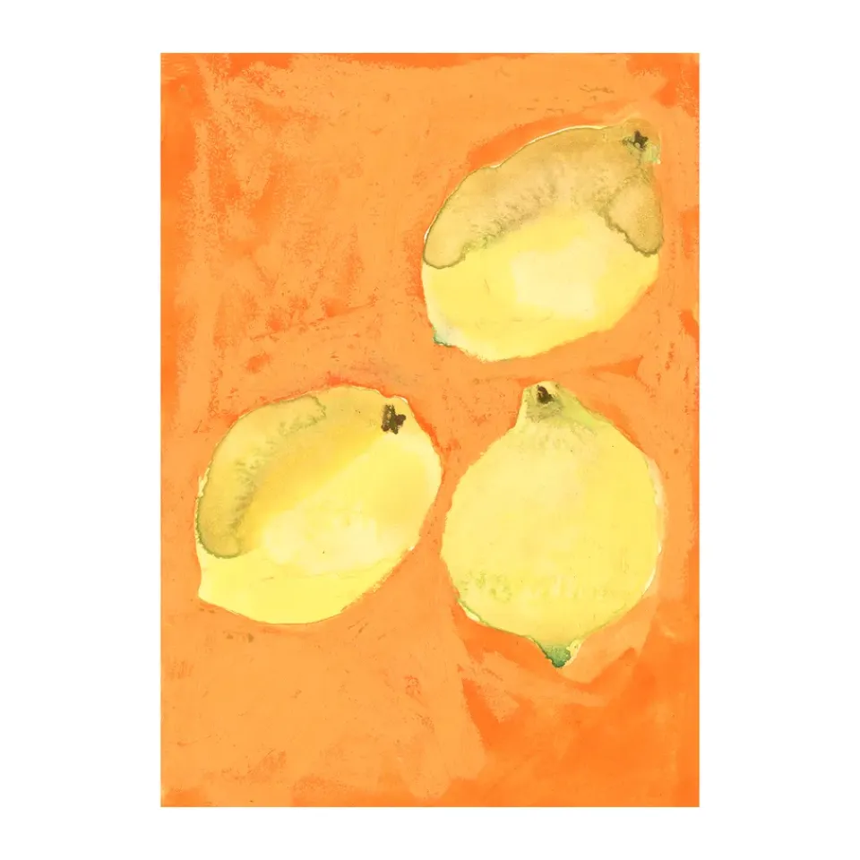 Discount Paper Collective Póster Lemons, 30x40 cm AmarilloNaranja