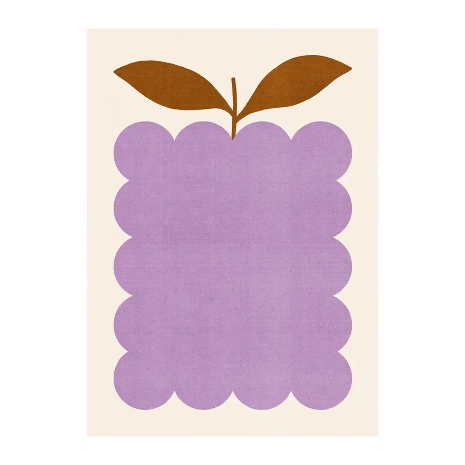 New Paper Collective Póster Lilac Berry, 30x40 cm PúrpuraMarrónBlanco