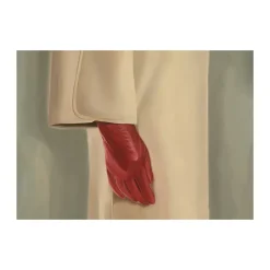 Online Paper Collective Póster Red Glove, 30x40 cm Beige