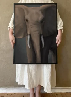 Hot Kunskapstavlan® Póster Skogselefant, 50x70 cm Multi
