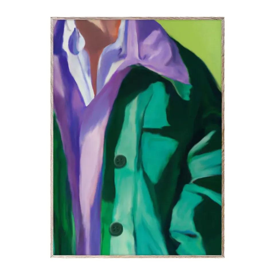 Hot Paper Collective Póster Spring Jacket, 50x70 cm VerdePúrpura