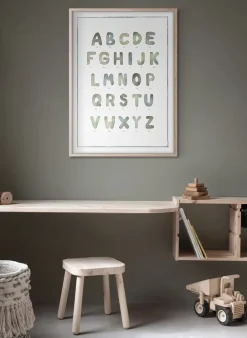 Kunskapstavlan® Póster The alphabet watercolour, 50x70 cm Multi