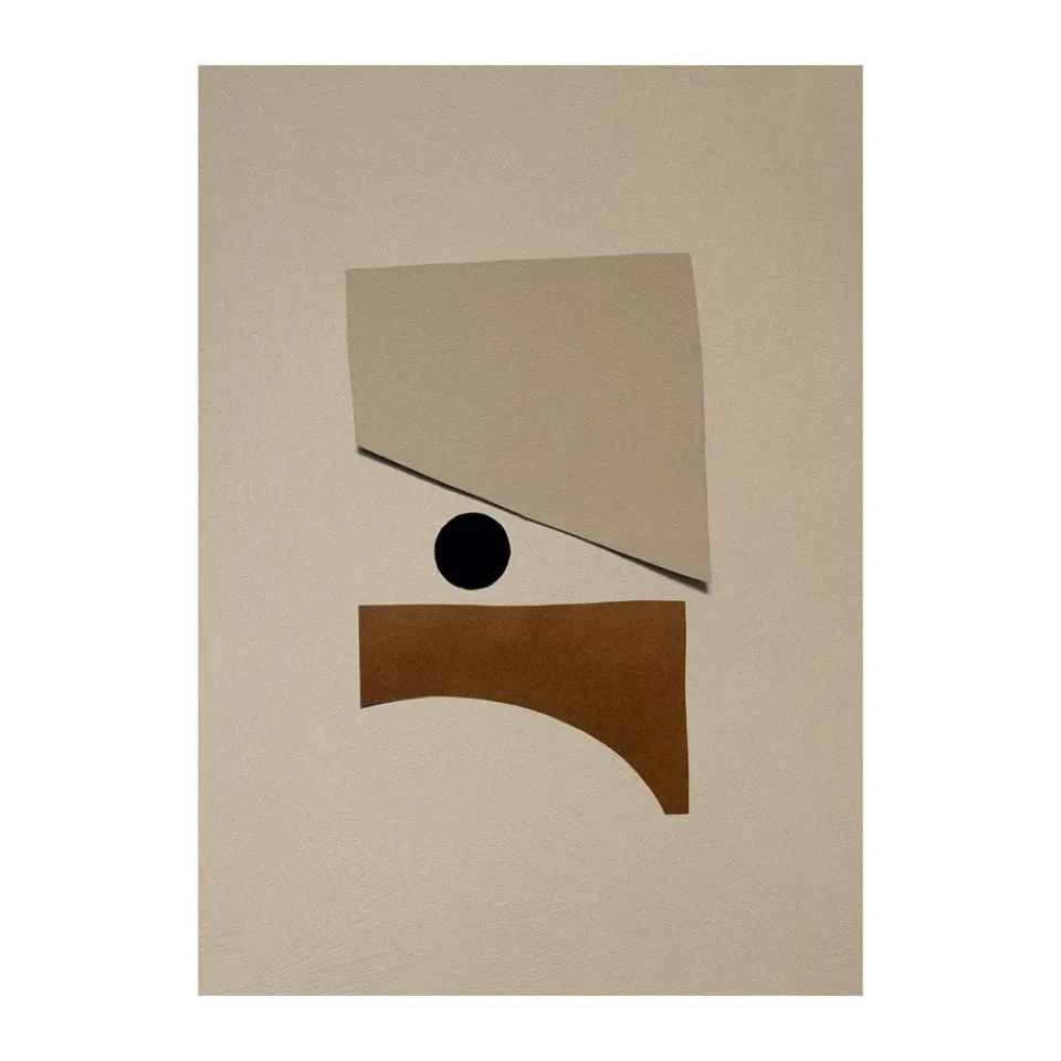 Hot Paper Collective Póster Tipping Point 01, 30x40 cm BeigeMarrónNegro