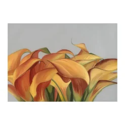 Hot Paper Collective Póster Yellow Flowers, 30x40 cm NaranjaGris