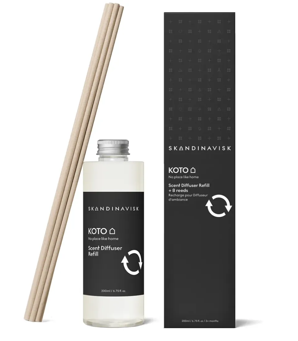 Online Skandinavisk Recambio para difusor con varillas 200 ml, Koto Negro