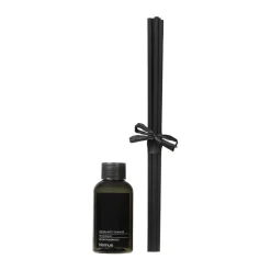New Blomus Recambio para difusor con varillas Fraga 100 ml, Bergamott Orange Cedar Wood Negro