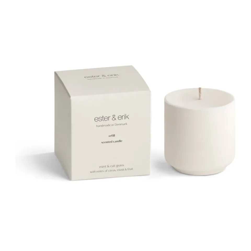 Clearance Ester & erik Recarga para vela aromática , Coconut & lime Blanco