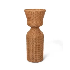 Clearance Ferm Living Recipiente para plantas Agnes, Natural, tall Beige