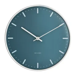 Outlet Arne Jacobsen Clocks Reloj AJ City Hall, , Ø21 cm Azul