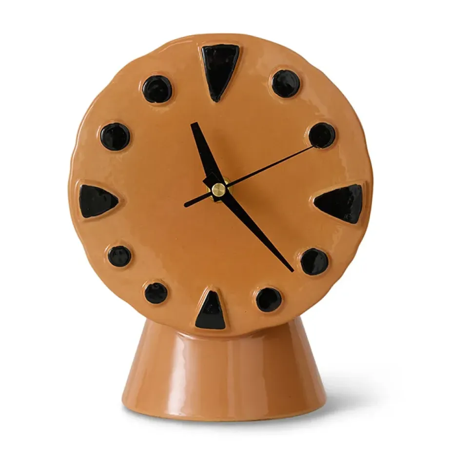 Sale HKliving Reloj de cerámica retro 20,8 cm, Peach Rosa