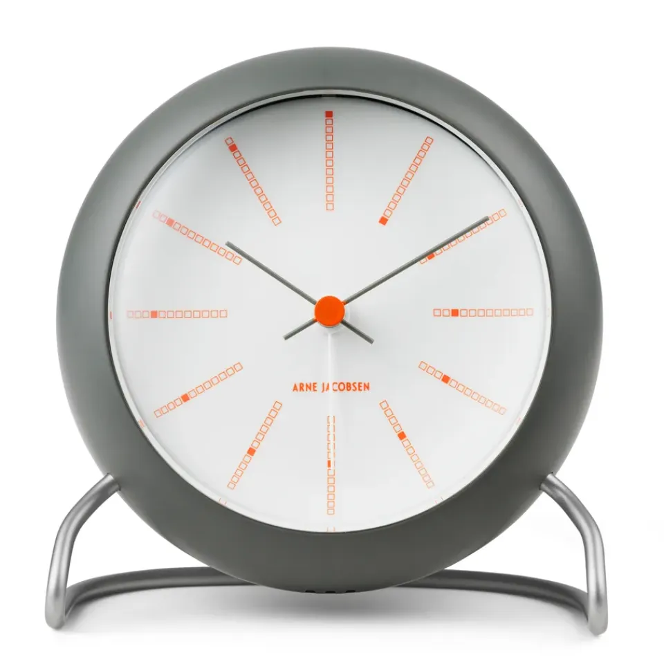 Online Arne Jacobsen Clocks Reloj de mesa AJ Bankers Ø11 cm, oscuro Gris
