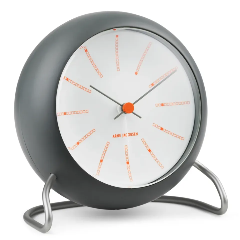 Online Arne Jacobsen Clocks Reloj de mesa AJ Bankers Ø11 cm, oscuro Gris