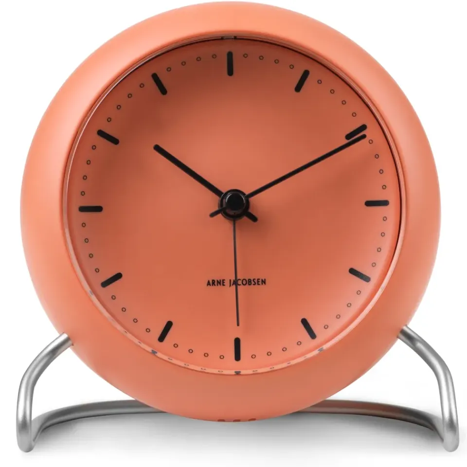 Outlet Arne Jacobsen Clocks Reloj de mesa AJ City Hall, Pale Naranja