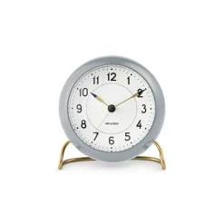 Outlet Arne Jacobsen Clocks Reloj de mesa AJ Station 12 cm, gris-blanco GrisBlanco
