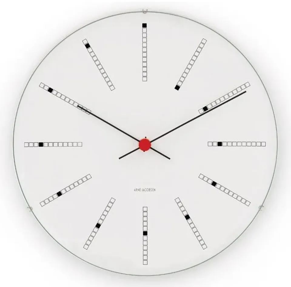 Discount Arne Jacobsen Clocks Reloj de pared AJ Bankers, Ø 29 cm Blanco