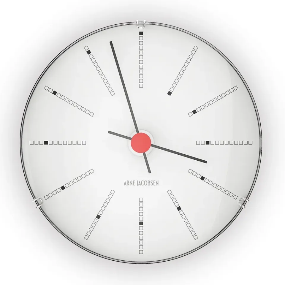 Sale Arne Jacobsen Clocks Reloj de pared AJ Bankers, Ø 12 cm Blanco