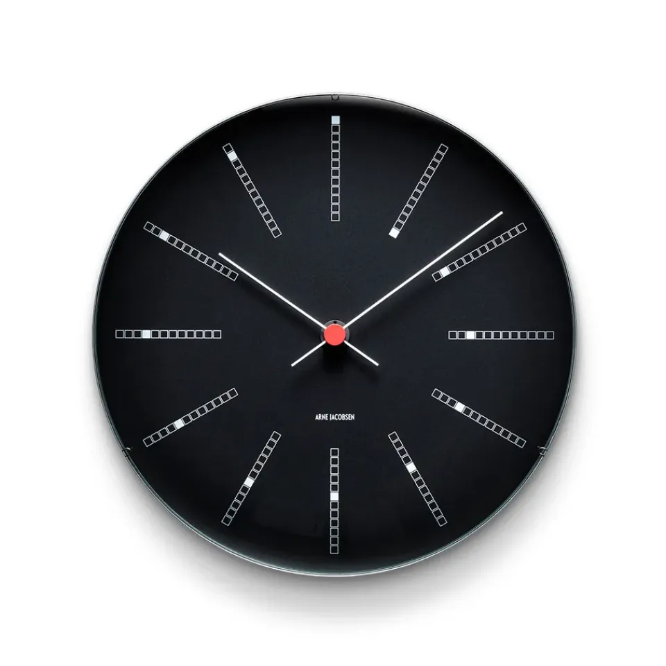 Hot Arne Jacobsen Clocks Reloj de pared AJ Bankers , Ø 29 cm Negro