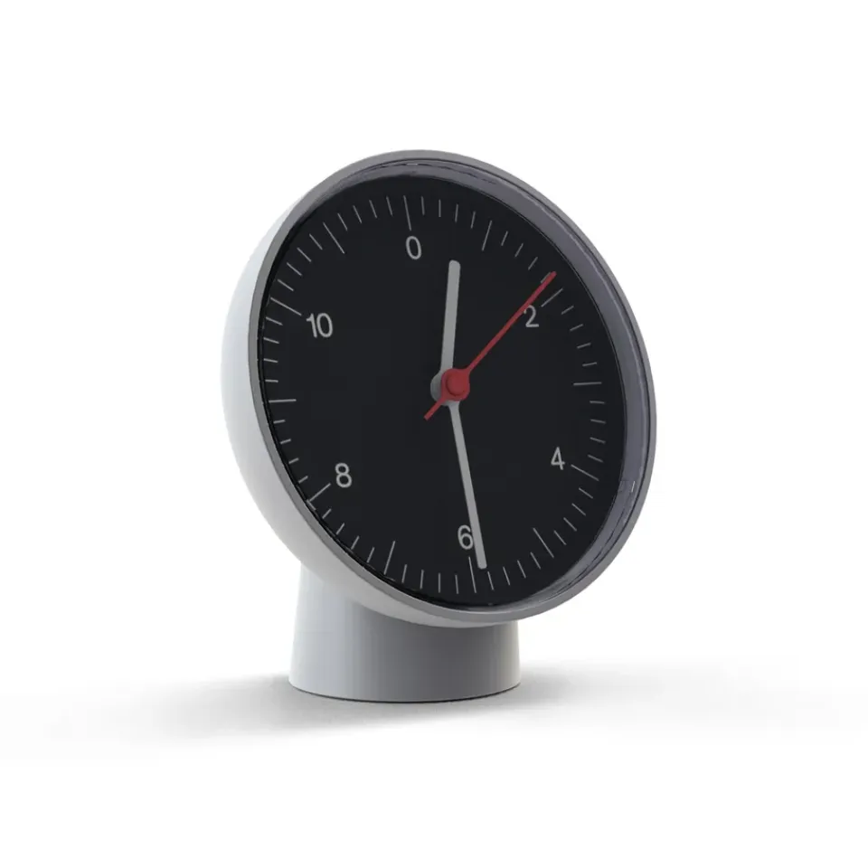 Best HAY Reloj de pared o de mesa Table Clock, Black Negro