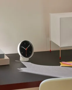 Best HAY Reloj de pared o de mesa Table Clock, White Blanco