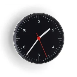 Hot HAY Reloj de pared Wall Clock Ø26,5 cm, Black Negro