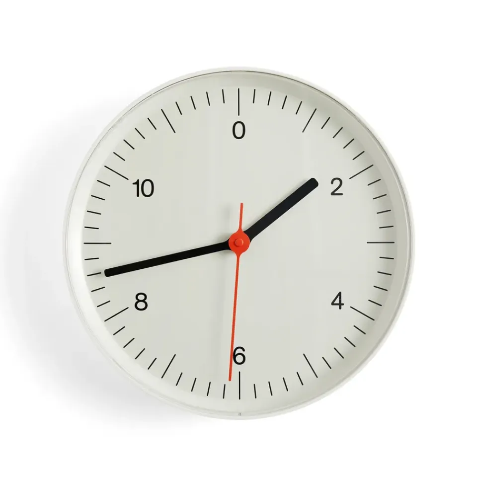 Online HAY Reloj de pared Wall Clock Ø26,5 cm, White Blanco