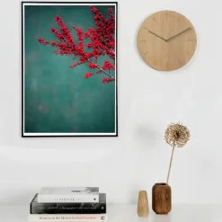 Online Applicata Reloj de pared Watch:Out, roble-acero Marrón