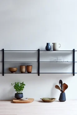 Discount Gejst Repisa Nivo D, Ceniza teñida de - Negro