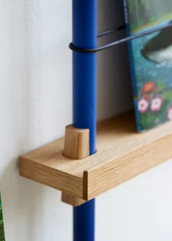 New MOEBE Revistero , Oak-blue Azul