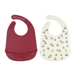 Online Rätt Start Set de 2 baberos Lotta på Bråkmakargatan, Rojo-blanco Multi