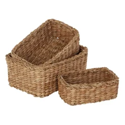 Outlet Dixie Set de 3 cajas Esther, Natural Beige