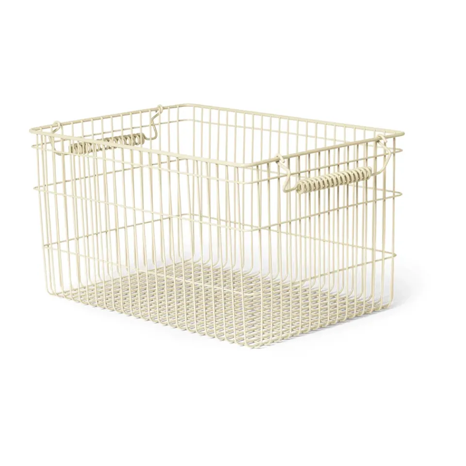 Ferm Living Set de 2 cestas Cala apilables, Cashmere Beige