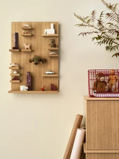 Sale Ferm Living Set de 2 cestas Cala apilables, Poppy red Rojo