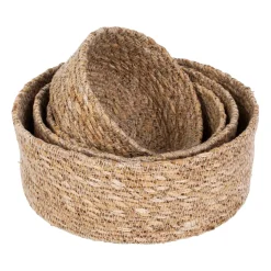 Sale Dixie Set de 4 cestas Emil algas marinas small, Natural Beige