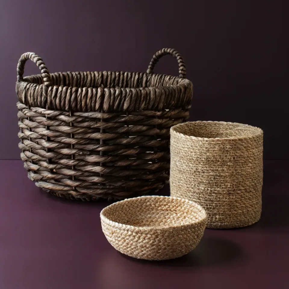 Discount Dixie Set de 3 cestas Emil small, natural Beige