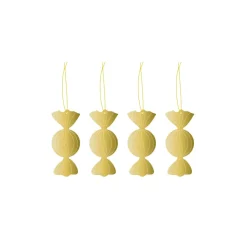 Sale Cooee Design Set de 4 colgantes de navidad Cooee latón, Caramel Color dorado