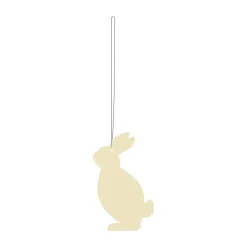 Outlet Cooee Design Set de 4 colgantes de pascua Easter Deco liebre, Light yellow Amarillo