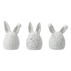 Discount DBKD Set de 3 conejos de pascua Triplets, White dot Blanco