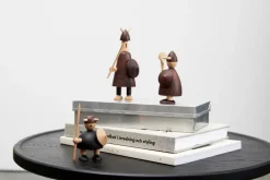 Sale Andersen Furniture Set de 3 figuras de madera The vikings of Denmark, Stained beech Marrón