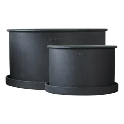 New DBKD Set de 2 macetas Plant bowl, Black Negro
