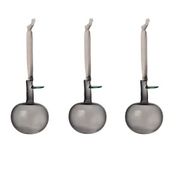 Clearance Iittala Set de 3 manzanas de vidrio Ø6 cm, Gris