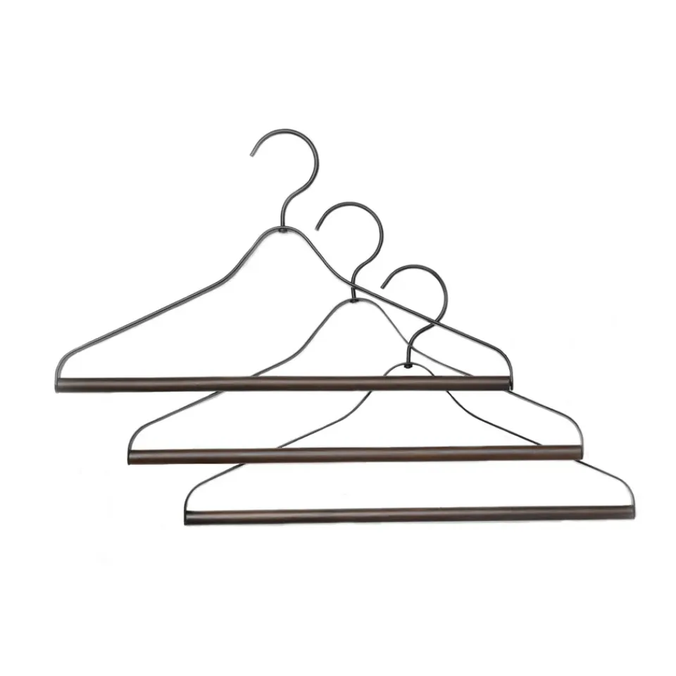 New Ferm Living Set de 3 perchas , Negro