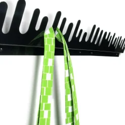 Design House Stockholm Set de 2 percheros de pared Wave, Negro