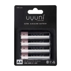 Clearance Uyuni Lighting Set de 4 pilas Uyuni, AA Negro