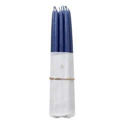 Outlet Broste Copenhagen Set de 10 velas antiguas , Baja blue Azul