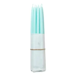 Clearance Broste Copenhagen Set de 10 velas antiguas , Mint green Verde