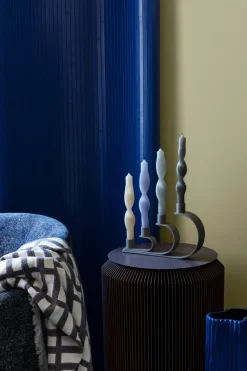 Clearance Broste Copenhagen Set de 2 velas en espiral Twist twisted candles 23 cm, Orchid light purple Púrpura